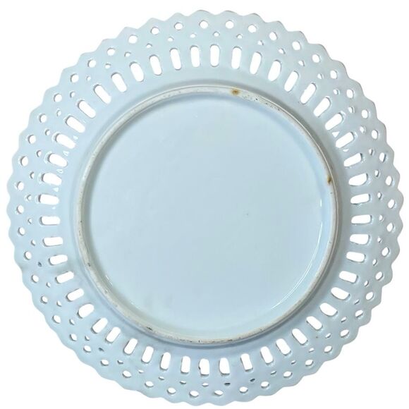 Vintage French Country Rose Collectors Plate Gold Rimmed - Picture 3 of 8